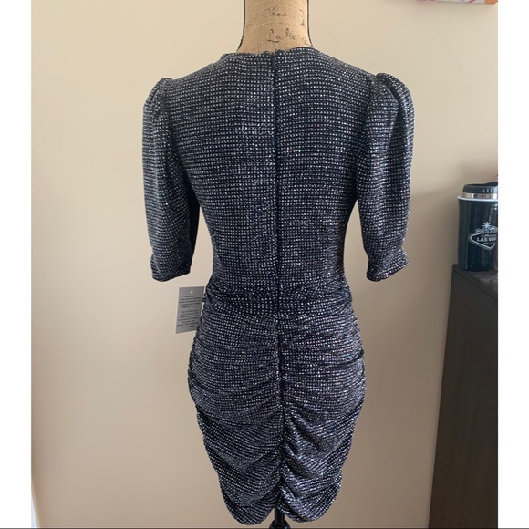 For Love & Lemons Margaux Glitter Mini Dress - Picture 6 of 8